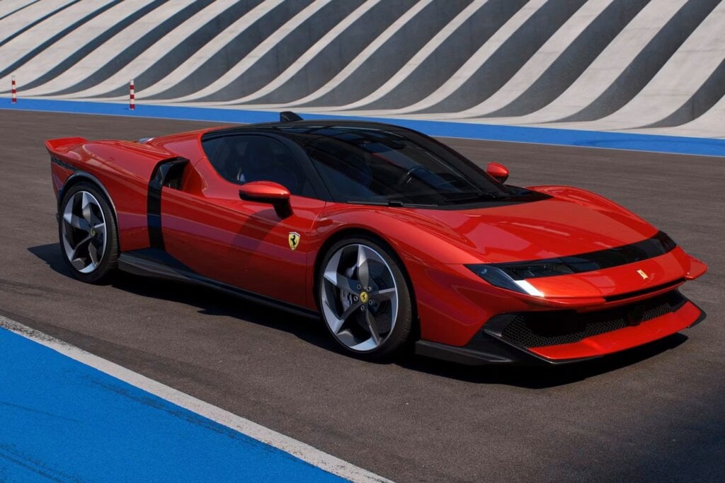 Not the loveliest Ferrari we've ever seen. A bit beaky up front.