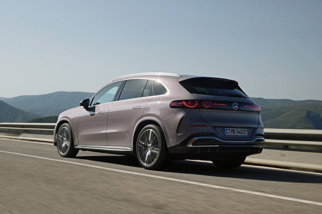 One of the GLC EV's better angles.
