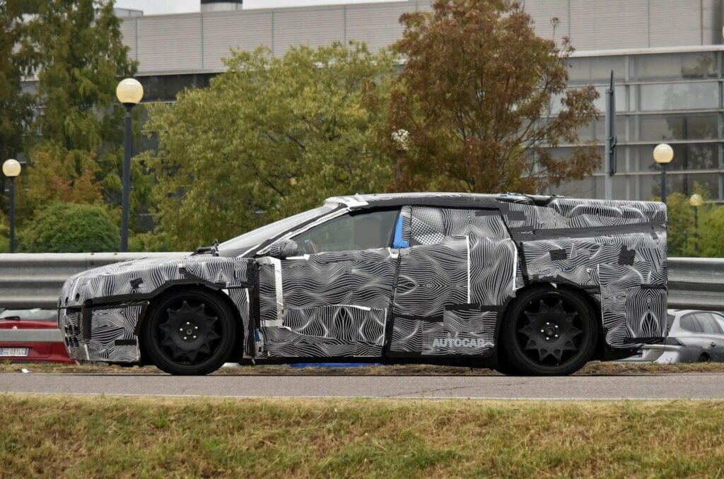 The highly disguised mule in profile reveals little to my eyes, apart from size.