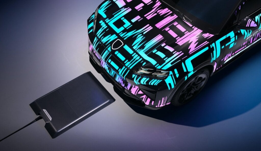 Guided by camera onto the pad.