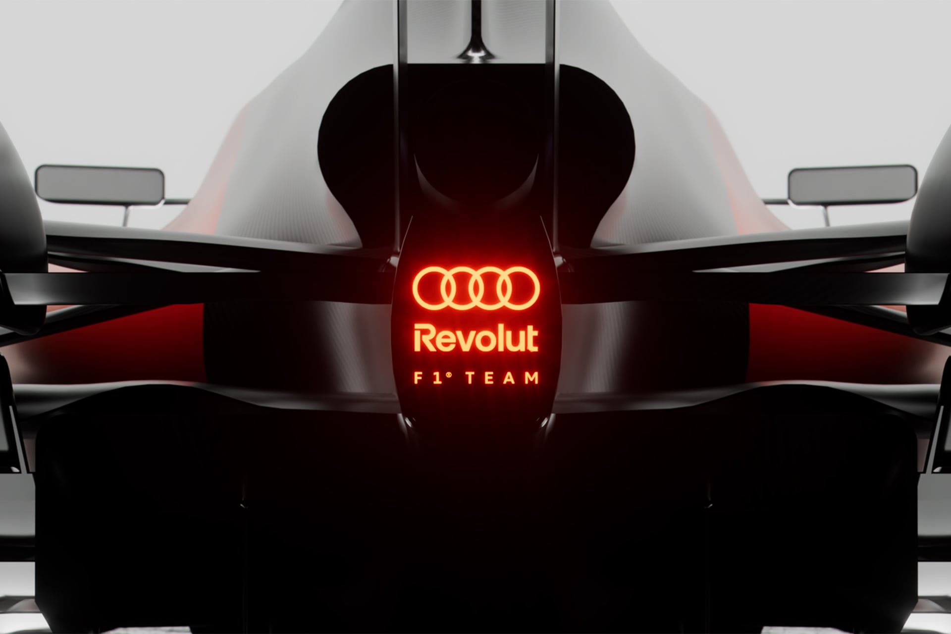 Audi F1 brake light in red