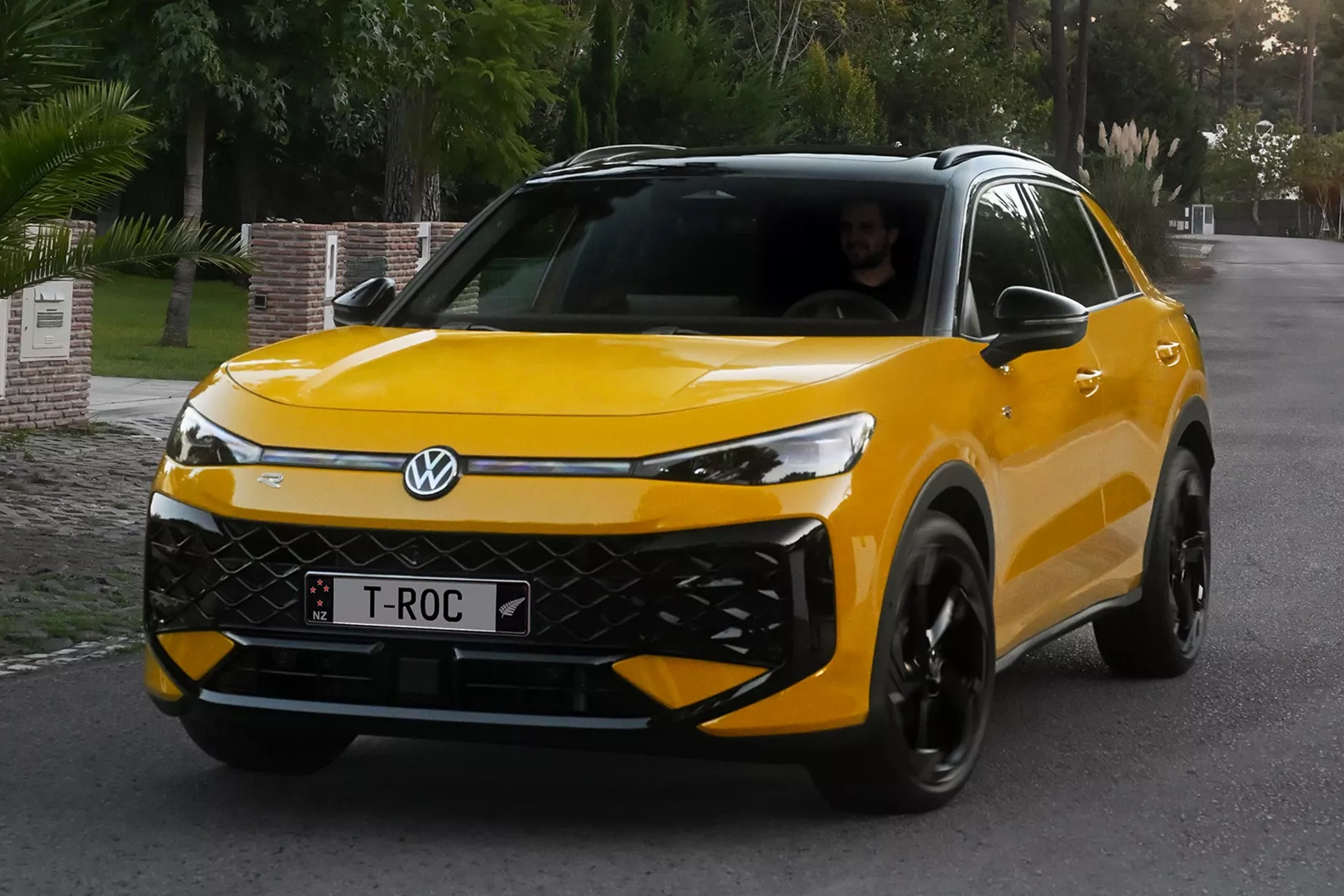 VW T-Roc in yellow