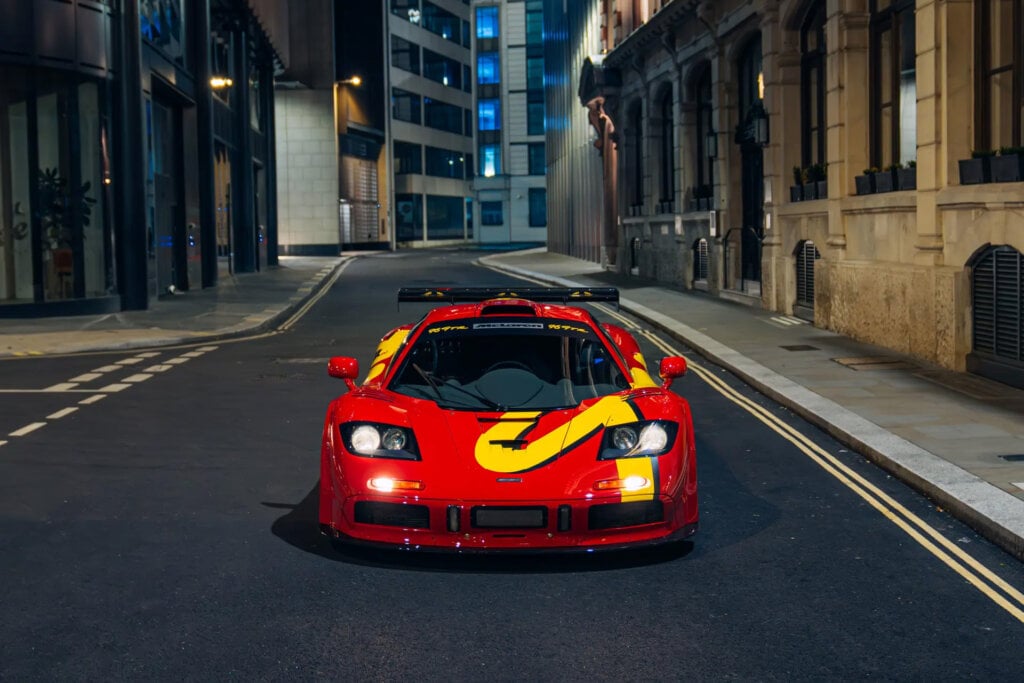 pop art F1 in red and yellow