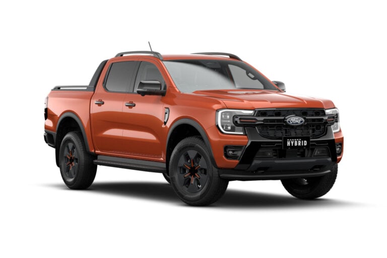 an orange Ranger on a white backdrop