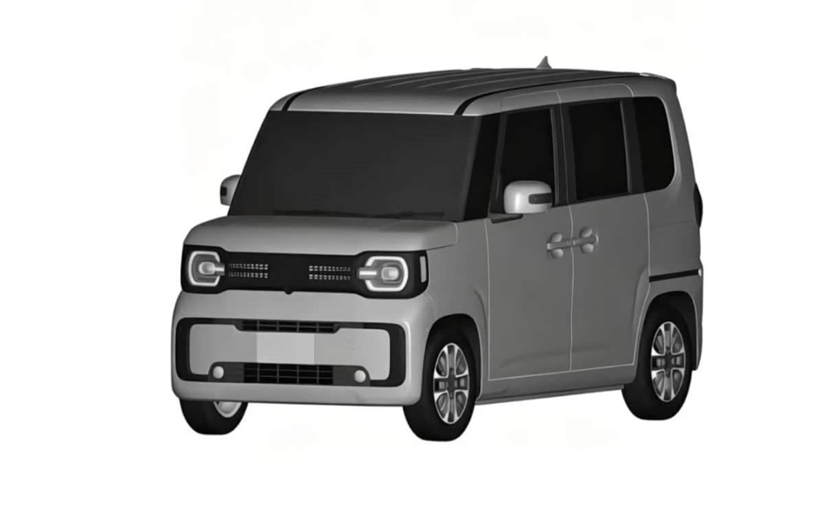 Utomatic Drawing Chery-backed kei car revealed in patent drawings, with a rugged twin ...